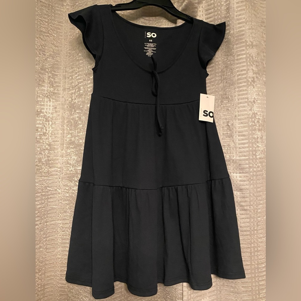 Juniors SO Brand Easy Flutter Sleeve Dress
